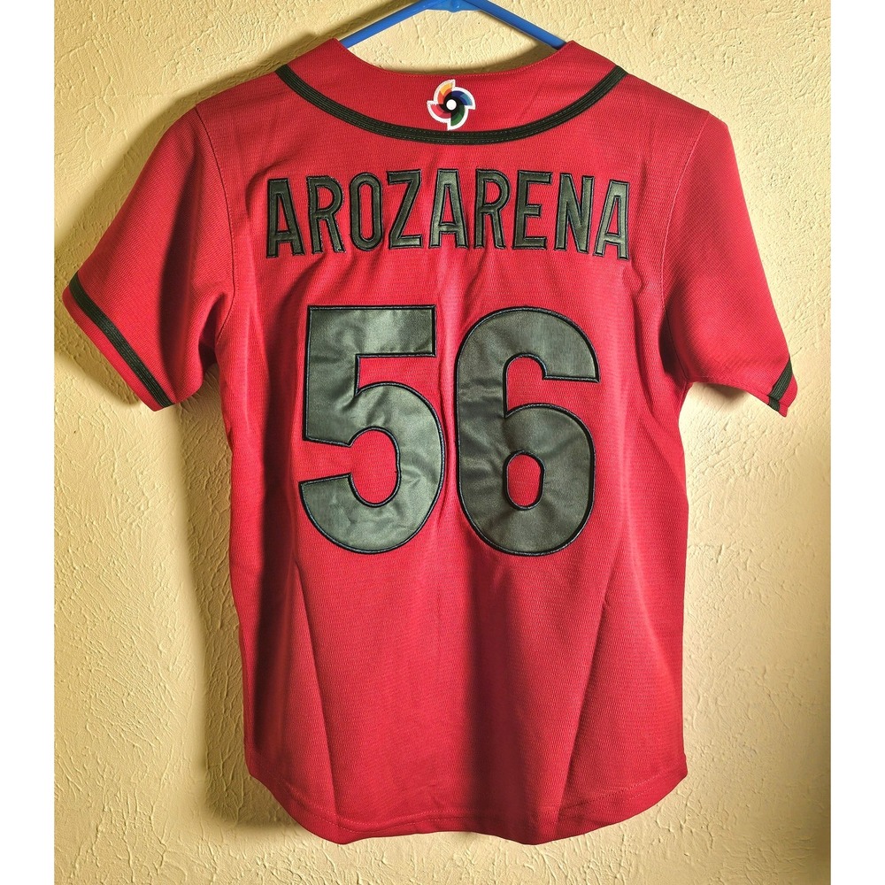 NEW-Red Mexico World Baseball Classics‎ Jersey-#56-Arozarena Child Medium - Picture 3 of 4